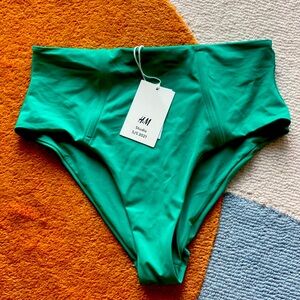 H&M Studio 2021 - Malachite Green Brazilian Bikini Bottom - size 14